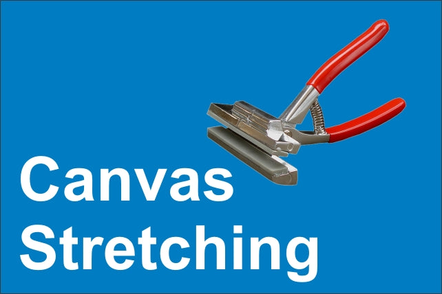 Canvas Stretching (we pick up, stretch and deliver back your existing artwork)