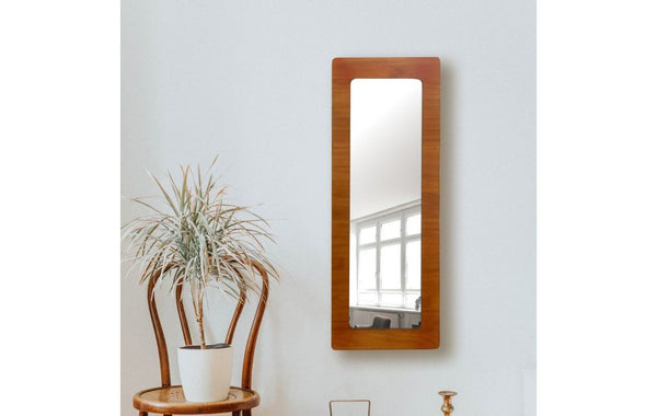 18" x 43" Shaped Decorative Full-Length Wall Mirror